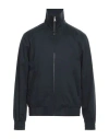 Sandro Man Jacket Midnight Blue Size S Cotton, Lyocell, Elastane In Blue