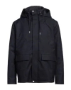 Sandro Twill Parka In Navy Blue