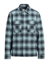 Sandro Man Jacket Sky Blue Size L Polyester, Viscose