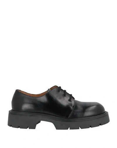 Sandro Man Lace-up Shoes Black Size 9 Leather