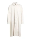Sandro Man Overcoat & Trench Coat Beige Size L Cotton, Elastane In White