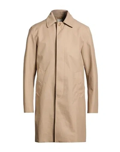 Sandro Man Overcoat & Trench Coat Taupe Size Xl Polyester, Wool, Polyurethane In Brown