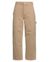 Sandro Man Pants Camel Size 33 Cotton In Beige