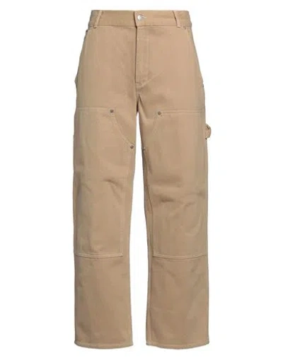 Sandro Man Pants Camel Size 33 Cotton In Beige
