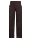 Sandro Man Pants Dark Brown Size 34 Cotton