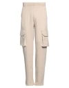 Sandro Logo-patch Cotton Cargo Trousers In White
