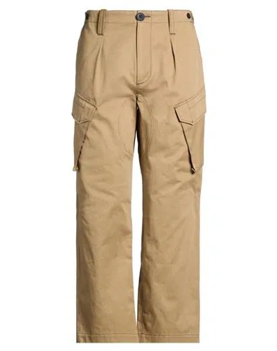Sandro Man Pants Khaki Size 28 Cotton In Beige