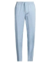 Sandro Man Pants Light Blue Size 34 Cotton, Lyocell, Elastane