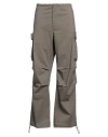 Sandro Man Pants Military Green Size 32 Cotton, Polyester, Elastane In Green