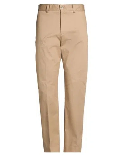 Sandro Man Pants Sand Size 28 Cotton, Elastane In Beige