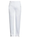 Sandro Man Pants White Size L Polyester, Cotton In White