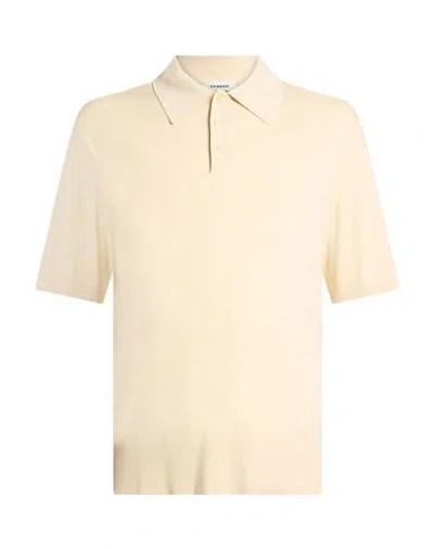 Sandro Man Polo Shirt Beige Size Xs Cotton In Pink