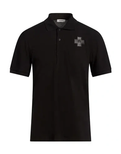 Sandro Man Polo Shirt Black Size Xl Cotton
