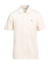 Sandro Man Polo Shirt Cream Size Xl Cotton In White