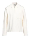 Sandro Man Polo Shirt Off White Size Xl Cotton