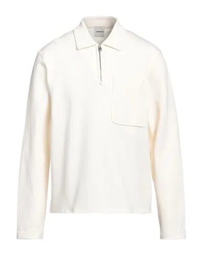 Sandro Man Polo Shirt Off White Size Xl Cotton