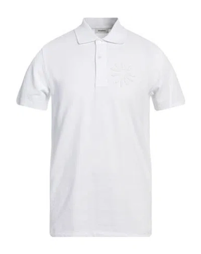 Sandro Man Polo Shirt White Size Xl Cotton