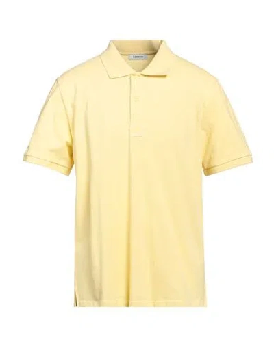 Sandro Man Polo Shirt Yellow Size Xl Cotton