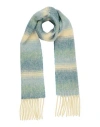 Sandro Fringed Alpaca-blend Scarf In Blue