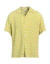 Sandro Man Shirt Acid Green Size Xl Viscose
