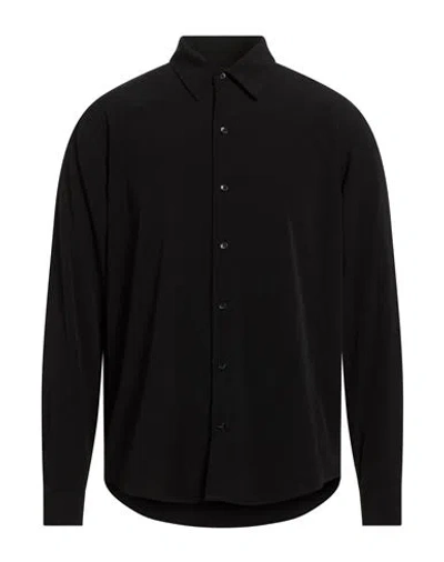 Sandro Man Shirt Black Size Xl Polyester
