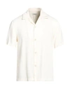 Sandro Man Shirt White Size S Viscose In White