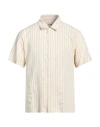 Sandro Pinstriped Woven Shirt In White