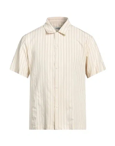 Sandro Pinstriped Woven Shirt In White