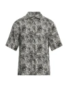 Sandro Man Shirt Ivory Size S Lyocell, Linen In White