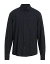 Sandro Man Shirt Midnight Blue Size S Polyester, Viscose, Elastane