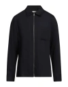 Sandro Man Shirt Midnight Blue Size Xl Lyocell, Viscose