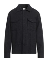 Sandro Man Shirt Midnight Blue Size Xl Virgin Wool