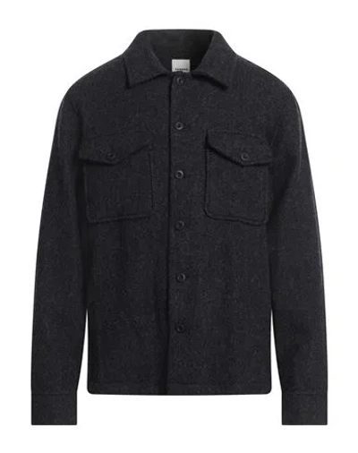 Sandro Man Shirt Midnight Blue Size Xl Virgin Wool