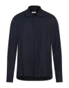 Sandro Man Shirt Midnight Blue Size Xl Viscose