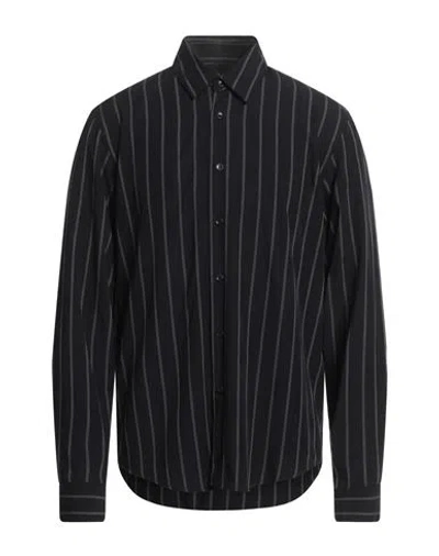 Sandro Man Shirt Midnight Blue Size Xl Viscose
