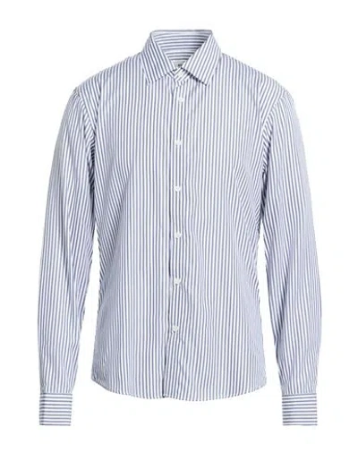 Sandro Man Shirt Navy Size Xl Cotton In Multi