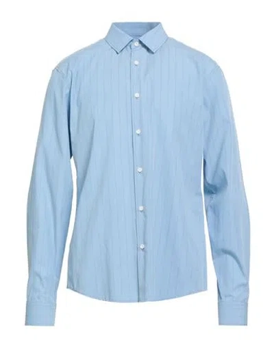 Sandro Man Shirt Sky Blue Size L Cotton