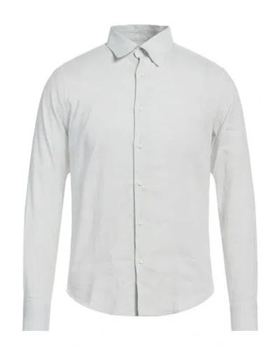 Sandro Man Shirt Sky Blue Size L Cotton, Linen, Lyocell