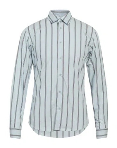 Sandro Man Shirt Sky Blue Size Xl Cotton