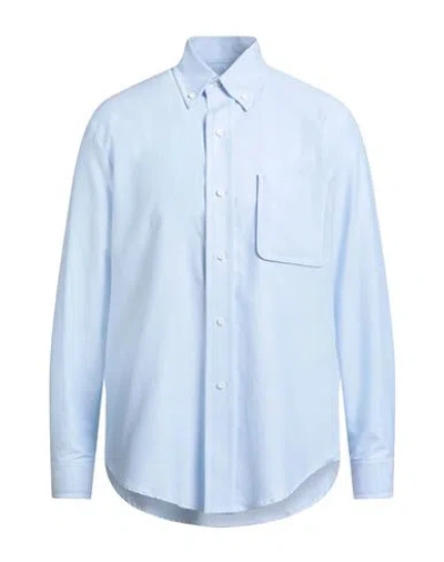 Sandro Man Shirt Sky Blue Size Xl Cotton