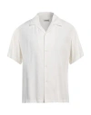 Sandro Man Shirt White Size S Viscose