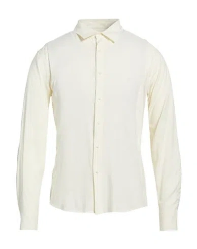 Sandro Man Shirt White Size Xs Viscose