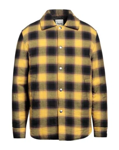 Sandro Man Shirt Yellow Size Xl Cotton
