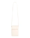 Sandro Man Shoulder Bag Ivory Size - Cowhide In White