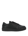 Sandro Man Sneakers Black Size 9 Leather In Black