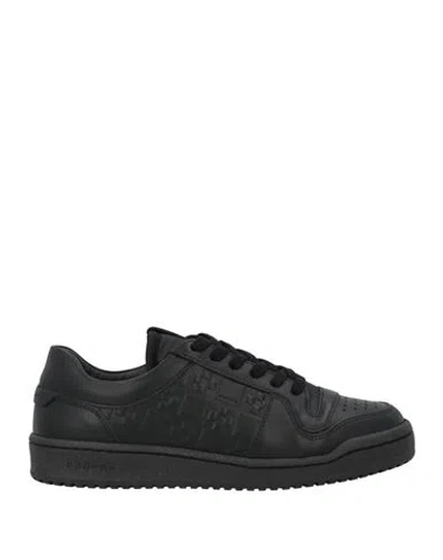 Sandro Man Sneakers Black Size 9 Leather