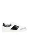 Sandro Man Sneakers White Size 9 Leather In White