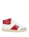 Sandro Man Sneakers White Size 9 Leather In White
