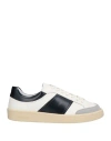 Sandro Man Sneakers White Size 9 Leather In White