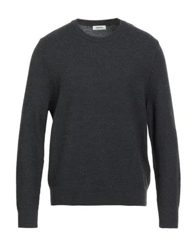 Sandro Man Sweater Charcoal Size Xl Wool, Acrylic In Black